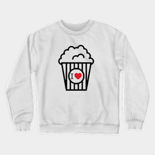 Popcorn,Lover Heartbeat,Gift Popcorn T-Shirt. Crewneck Sweatshirt